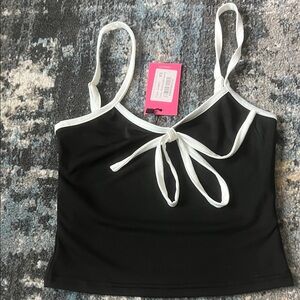 Edikted Black and White Tank Top
